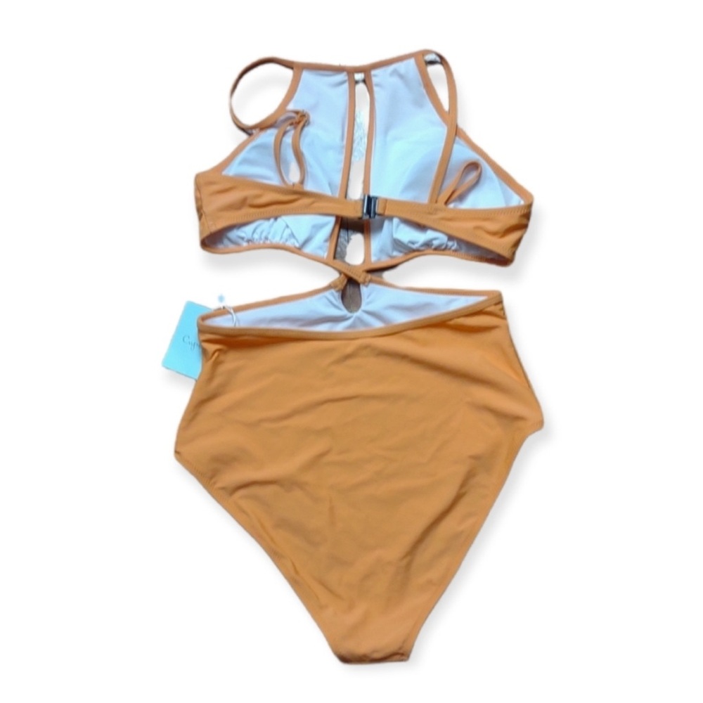 Cupshe Orange One Piece Swimsuit Women's Small New - Picture 4 of 4